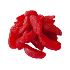 Dried red peach